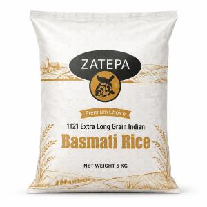 Zatepa Premium Extra Long Grain Indian Basmati Rice (Mchele wa Basmati wa Zatepa Premium), 5 KG