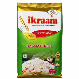 Ikraam Basmati Rice  (Mchele wa Basmati wa Ikraam), 1KG