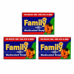Family Medicated Soap (Sabuni ya Kukogea), 6 pack, 80g