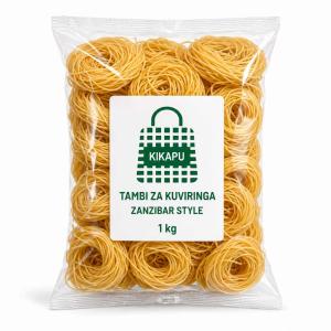 Tambi Kavu Zisizopikwa – Pakiti (Uncooked Dried Noodles – Pack), 1kg
