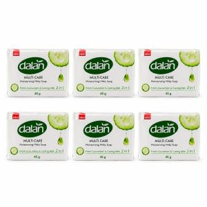 Dalan Fresh Cucumber Multi Care Moisturizing Milky Soap – 6 Pieces (6 × 45 g)