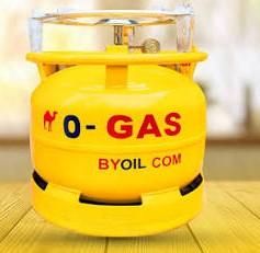(NEW)  O-Gas Full Set Gas Cylinder , 6kg / Mtungi wa Gesi  O-Gas na vifaa vyake, 6kg
